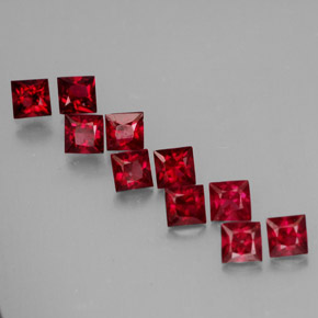 Achetez naturel ct rouge spinelle gems, carré, en provenance myanmar (birmanie) chez gemselect. en stock, livraison internationale!