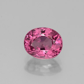 Spinelle rose naturelle coupe ovale, 1,12 ct, VVS-VS