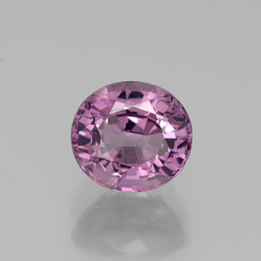 Spinelle rose naturelle coupe ovale, 1,37 ct, VVS-VS
