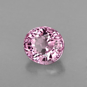 Spinelle rose naturelle coupe ovale, 0,82 ct, VVS-VS