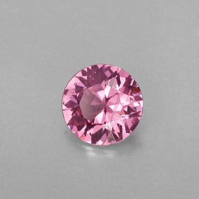 Spinelle rose naturelle coupe roude, 0,62 ct, SI