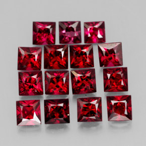 Achetez naturel ct rouge spinelle gems, carré, en provenance tanzanie chez gemselect. en stock, livraison internationale!