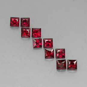 Achetez naturel ct rouge spinelle gems, carré, en provenance tanzanie chez gemselect. en stock, livraison internationale!