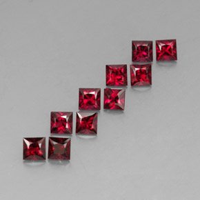 Achetez naturel ct rouge spinelle gems, carré, en provenance tanzanie chez gemselect. en stock, livraison internationale!