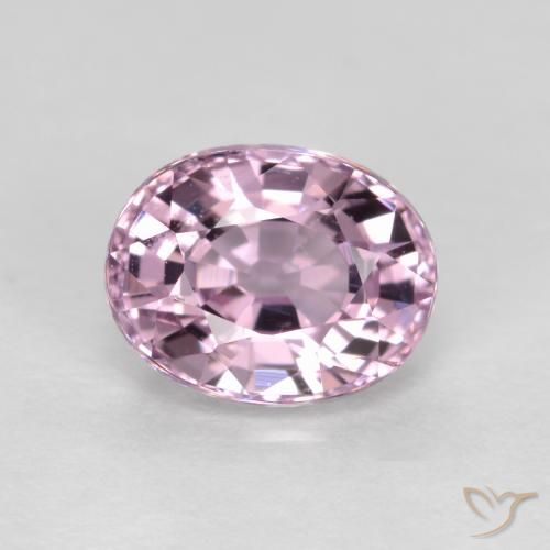 Spinelle violet de 0,82 ct, coupe ovale de 6 x 4,8 mm de Tanzanie, Photo A