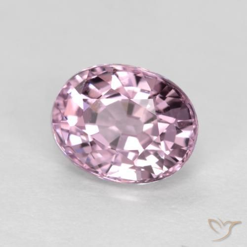 Spinelle Pourpre rosâtre très clair naturelle ovale, 0.82 ct, VS