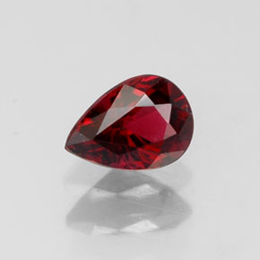 Spinelle rouge naturelle en forme de poire, 0,36 ct, VS-SI