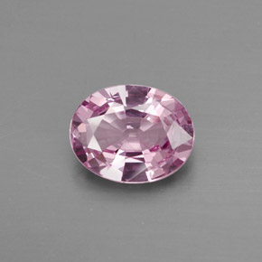 Spinelle rose naturelle coupe ovale, 1,34 ct, VVS