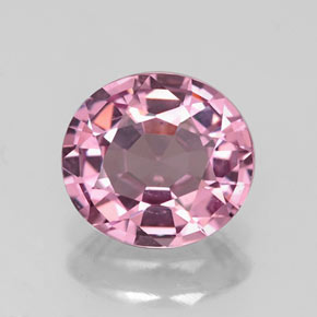 Spinelle rose naturelle coupe ovale, 1,57 ct, VVS-VS