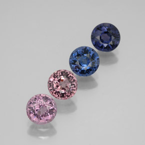 Achetez naturel ct multicolore spinelle gems, coupe roude, en provenance tanzanie chez gemselect. en stock, livraison internationale!