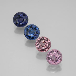 Achetez naturel ct multicolore spinelle gems, coupe roude, en provenance tanzanie chez gemselect. en stock, livraison internationale!