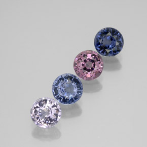 Achetez naturel ct multicolore spinelle gems, coupe roude, en provenance tanzanie chez gemselect. en stock, livraison internationale!