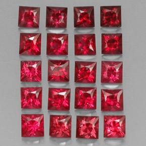 Achetez naturel ct rouge spinelle gems, carré, en provenance myanmar (birmanie) chez gemselect. en stock, livraison internationale!