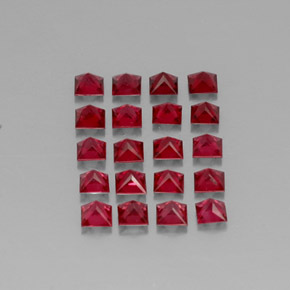 Achetez naturel ct rouge spinelle gems, carré, en provenance myanmar (birmanie) chez gemselect. en stock, livraison internationale!