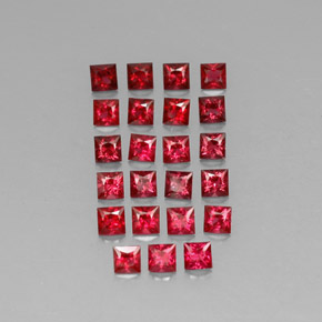 Achetez naturel ct rouge spinelle gems, carré, en provenance myanmar (birmanie) chez gemselect. en stock, livraison internationale!