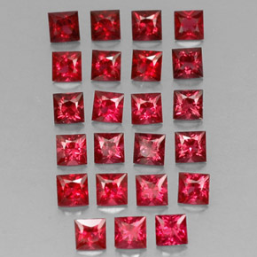 Achetez naturel ct rouge spinelle gems, carré, en provenance myanmar (birmanie) chez gemselect. en stock, livraison internationale!