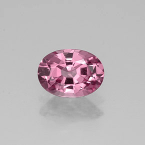 Spinelle rose naturelle coupe ovale, 0,81 ct, VVS