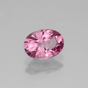 Spinelle rose naturelle coupe ovale, 0,81 ct, VVS