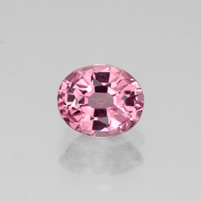 Spinelle rose naturelle coupe ovale, 0,91 ct, VVS
