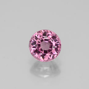 Spinelle rose naturelle coupe roude, 0,87 ct, VVS-VS