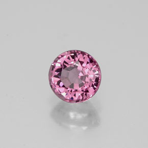Spinelle rose naturelle coupe roude, 0,87 ct, VVS-VS