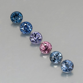 Achetez naturel ct multicolore spinelle gems, coupe roude, en provenance tanzanie chez gemselect. en stock, livraison internationale!
