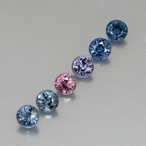 Achetez naturel ct multicolore spinelle gems, coupe roude, en provenance tanzanie chez gemselect. en stock, livraison internationale!