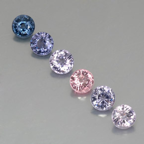 Achetez naturel ct multicolore spinelle gems, coupe roude, en provenance tanzanie chez gemselect. en stock, livraison internationale!