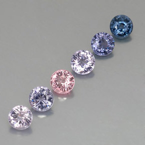 Achetez naturel ct multicolore spinelle gems, coupe roude, en provenance tanzanie chez gemselect. en stock, livraison internationale!