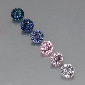 Achetez naturel ct multicolore spinelle gems, coupe roude, en provenance tanzanie chez gemselect. en stock, livraison internationale!