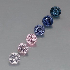 Achetez naturel ct multicolore spinelle gems, coupe roude, en provenance tanzanie chez gemselect. en stock, livraison internationale!