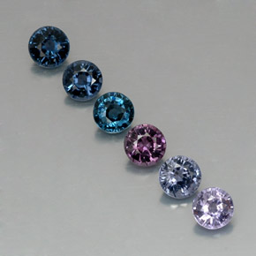 Achetez naturel ct multicolore spinelle gems, coupe roude, en provenance tanzanie chez gemselect. en stock, livraison internationale!