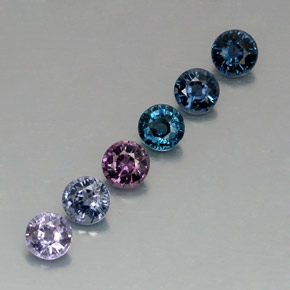 Achetez naturel ct multicolore spinelle gems, coupe roude, en provenance tanzanie chez gemselect. en stock, livraison internationale!