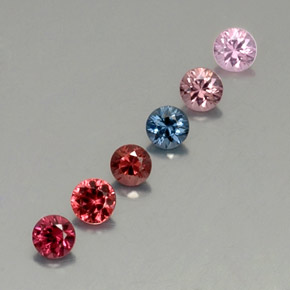 Achetez naturel ct multicolore spinelle gems, coupe roude, en provenance myanmar (birmanie) chez gemselect. en stock, livraison internationale!