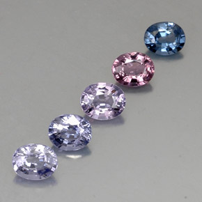 Achetez naturel ct multicolore spinelle gems, coupe ovale, en provenance tanzanie chez gemselect. en stock, livraison internationale!