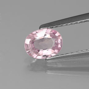 Spinelle rose naturelle coupe ovale, 0,73 ct, VVS-VS