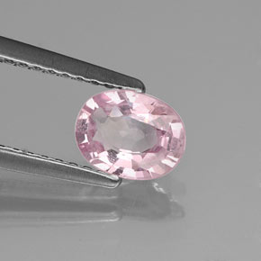 Spinelle rose naturelle coupe ovale, 0,73 ct, VVS-VS