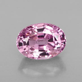 Spinelle rose naturelle coupe ovale, 1,70 ct, VS