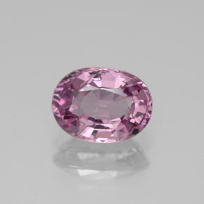 Spinelle rose naturelle coupe ovale, 1,61 ct, VS