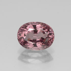 Spinelle rose naturelle coupe ovale, 1,77 ct, VVS