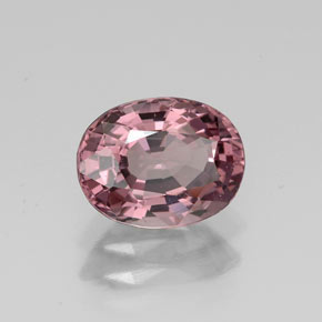 Spinelle rose naturelle coupe ovale, 1,77 ct, VVS