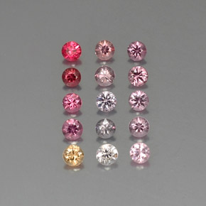 Achetez naturel ct multicolore spinelle gems, coupe roude, en provenance myanmar (birmanie) chez gemselect. en stock, livraison internationale!