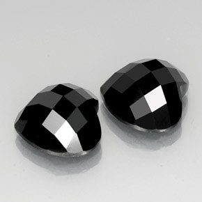 Achetez naturel 14,36ct noir spinelle gems, forme de coeur, en provenance thaïlande chez gemselect. en stock, livraison internationale!