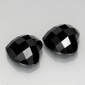 Achetez naturel 13,94ct noir spinelle gems, forme de coeur, en provenance thaïlande chez gemselect. en stock, livraison internationale!