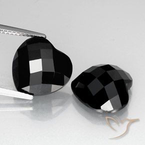 13.48ctw Naturel Noire Spinelle, Cœur, Opaque
