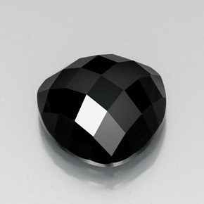 Spinelle noir naturelle trillion, 11,46 ct, opaque