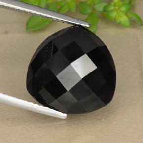 Spinelle noir naturelle trillion, 11,01 ct, opaque
