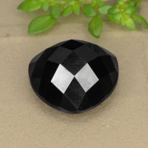 Spinelle noir naturelle trillion, 11,01 ct, opaque