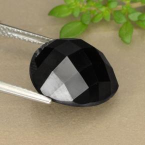 Spinelle noir naturelle trillion, 11,01 ct, opaque