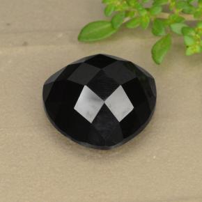 Spinelle noir naturelle trillion, 10,90 ct, opaque